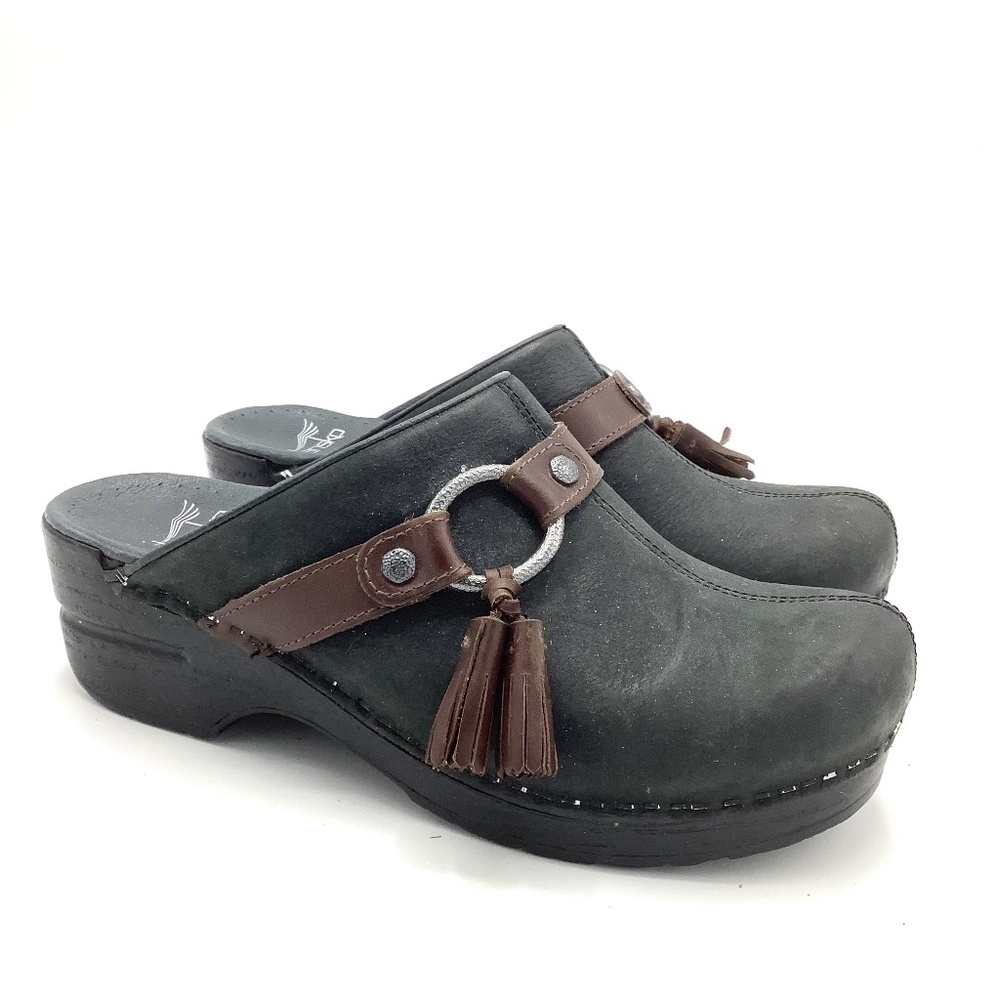 Dansko Clogs 37‎ Shandi Milled Nubuck Slip On Clogs Mules Size 37 (US 6.5-7)